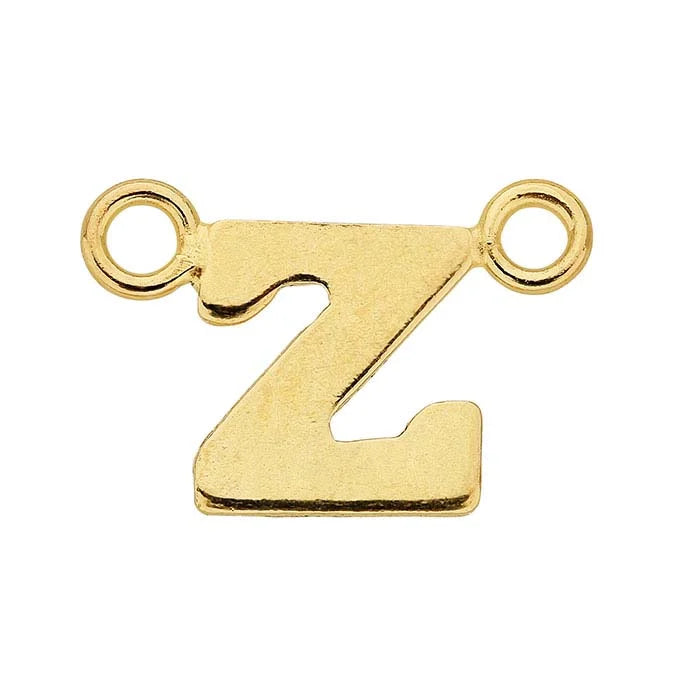 14/20 Yellow Gold-Filled Alphabet Festoon Charm
