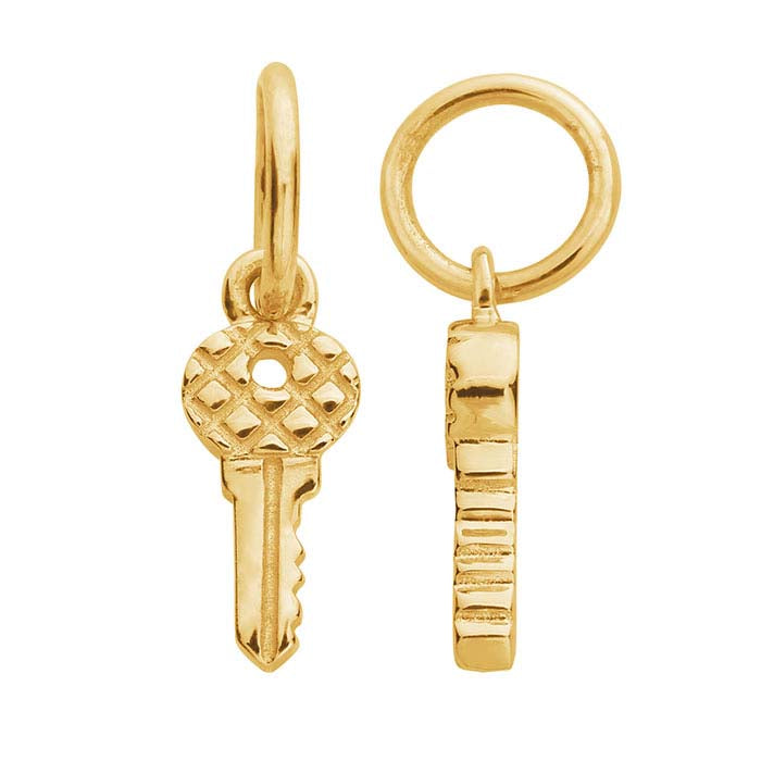 تعليقة مفتاح من الذهب الأصفر عيار 14 قيراط