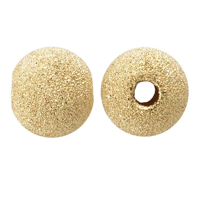 14/20 Yellow Gold-Filled Round Stardust Bead