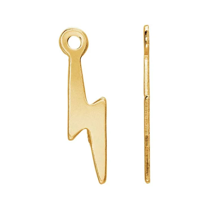 14/20 Yellow Gold-Filled Lightning Bolt Component