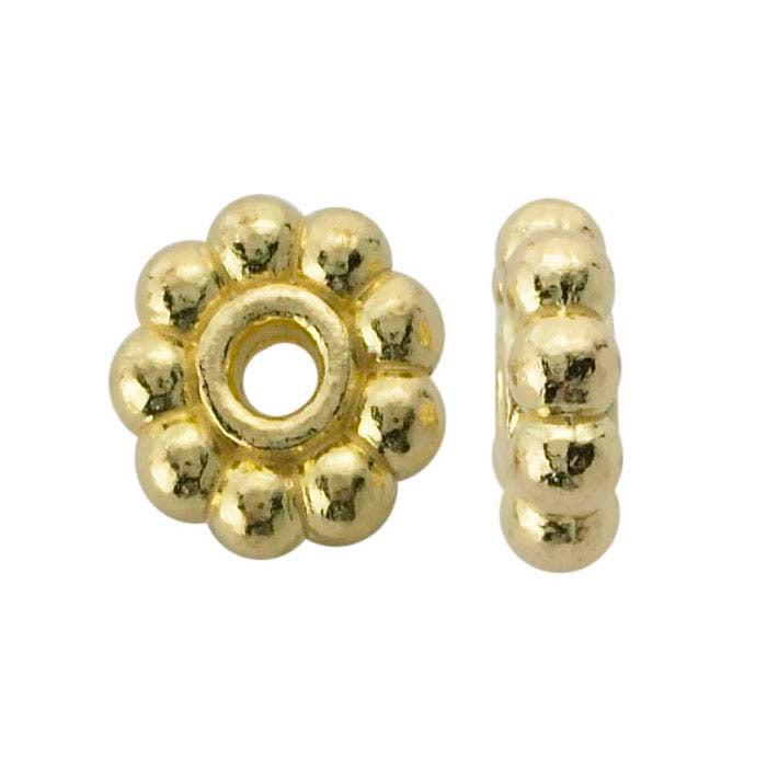 14K Yellow Gold Bali-Style Bead