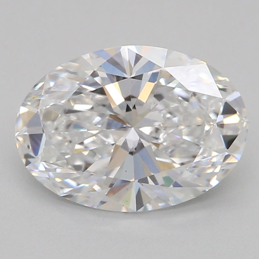 Diamant synthétique 1,21 ct, ovale, D, VS1