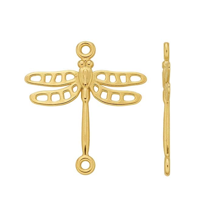 Componente a maglia libellula in oro giallo 14K