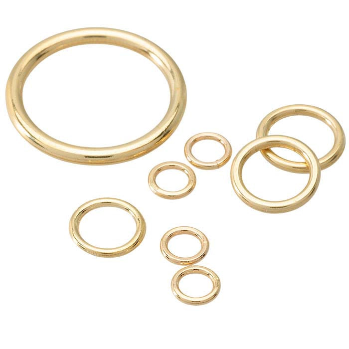 14K Yellow Gold Round Closed Ring