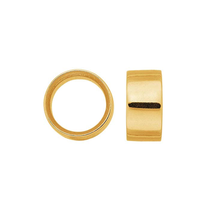 18K Yellow Gold Round Tube Bezel Setting