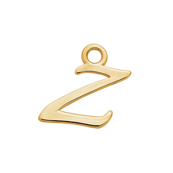 14K Yellow Gold Mini Alphabet Charm