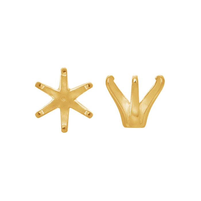 18K Yellow Gold 4.5mm Round 6-Prong Setting