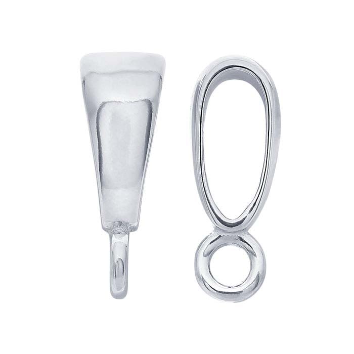 14K Yellow Gold Pendant Bail with Ring