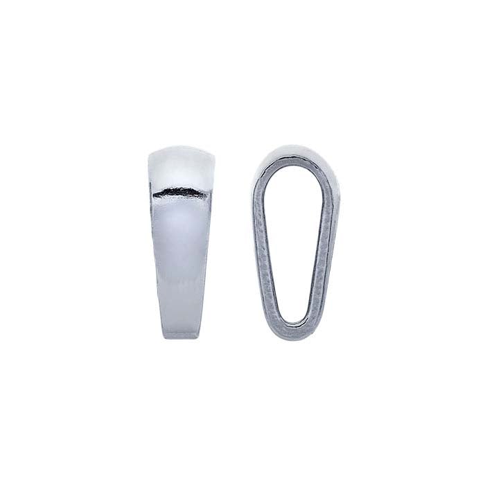 14K Weißgold Lötöse für Anhänger