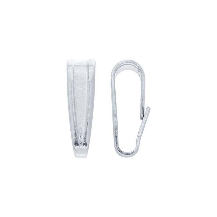 14K White Gold Snap-On Bail