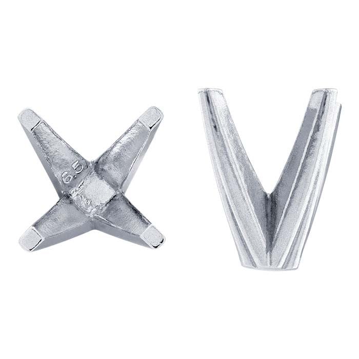 14K białe złoto, okrągłe oprawienie na 4 pazurki