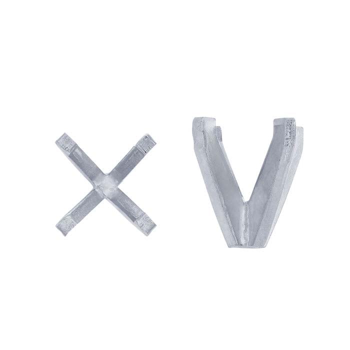 14K White Gold Round Heavy Tall 4-Prong Setting