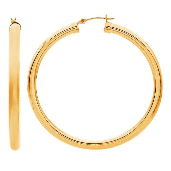 14/20 Yellow Gold-Filled Hoop Earrings