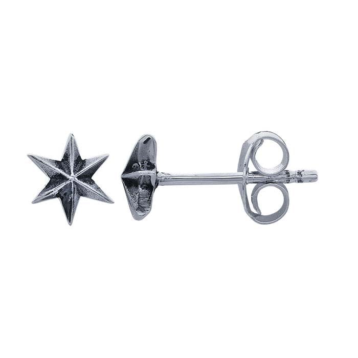 Sterling Silver Six-Pointed Star Post Earring