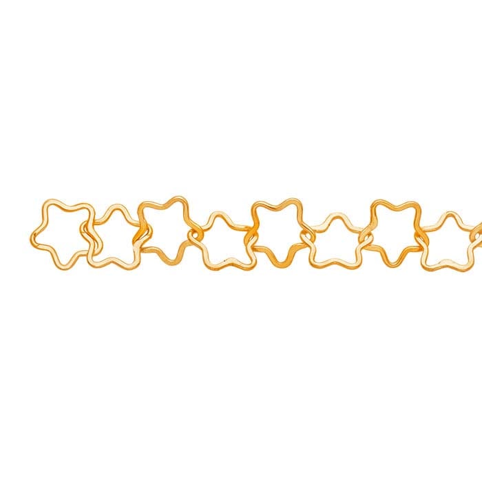 14/20 Yellow Gold-Filled Star Link Chain