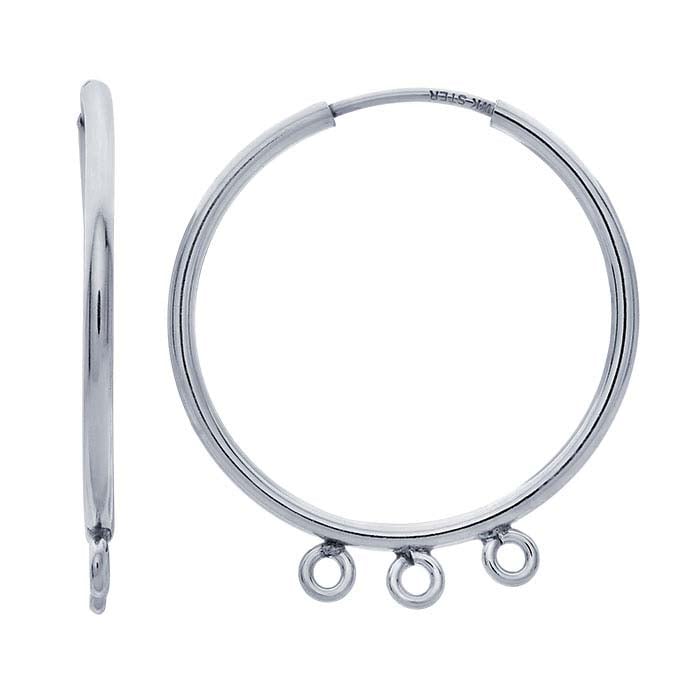 Endless Hoop Earring with Three Rings