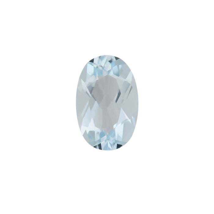 Aquamarine 5 x 3mm Oval Faceted Gemstone, A-Grade