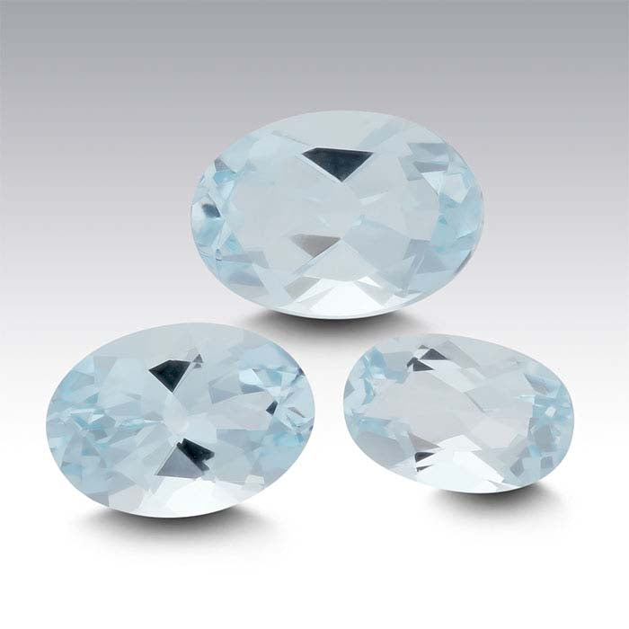 Aquamarijn 7 x 5mm Ovaal Geslepen Edelsteen, A-Kwaliteit