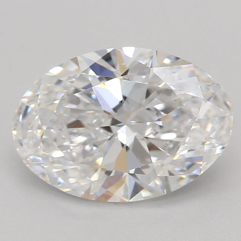 ماسة مزروعة مخبريًا 1.08 قيراط، بيضاوية، D، VS1