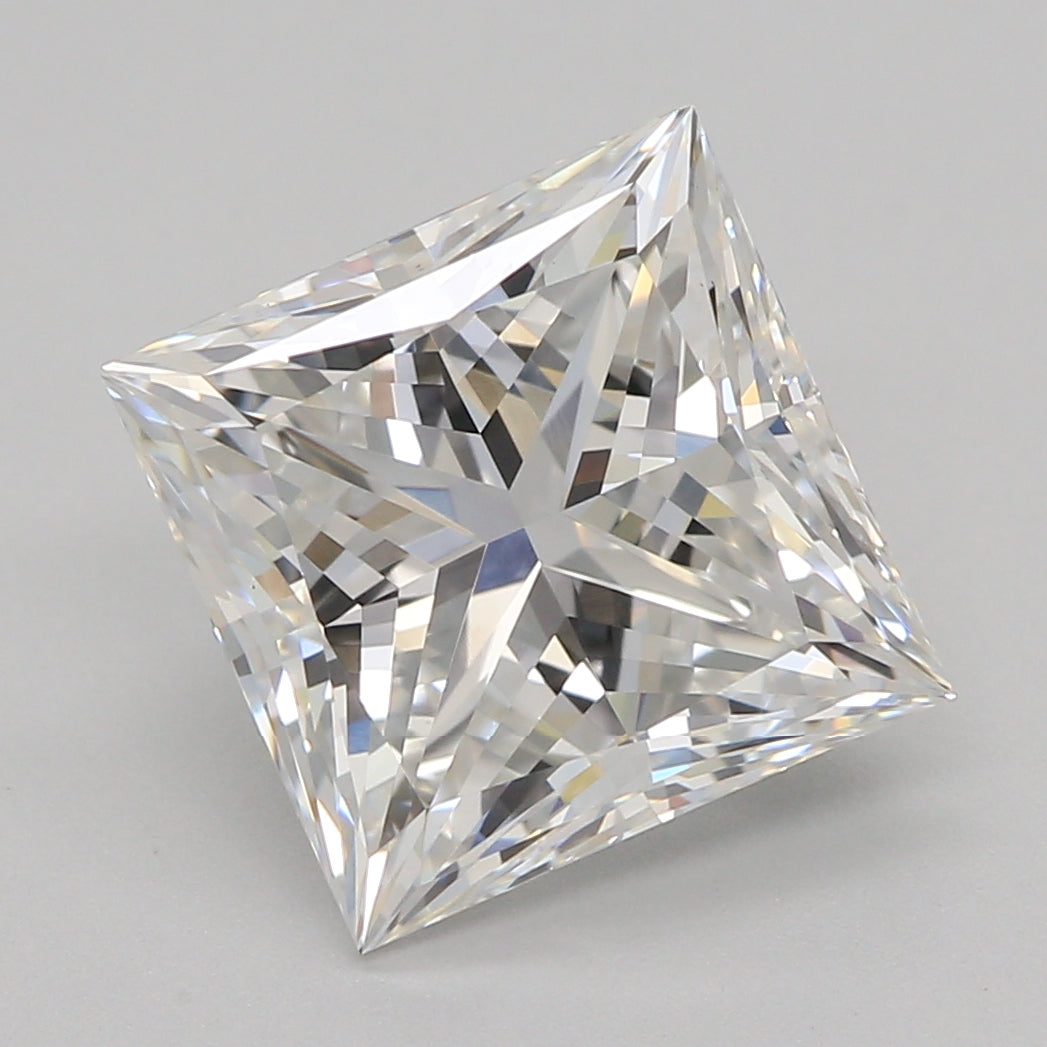 Lab-Grown Diamond 2.56ct, Princess, F, VVS2