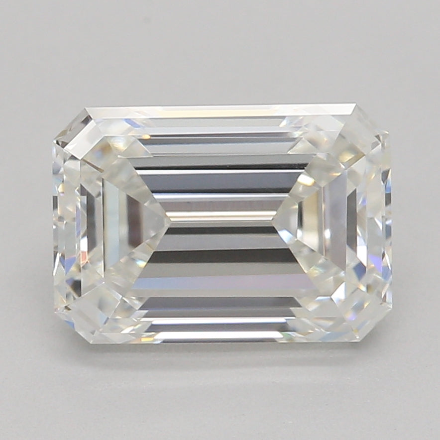 Laboratoriedyrket diamant 1,52 ct, smaragdslipt, F, VVS2