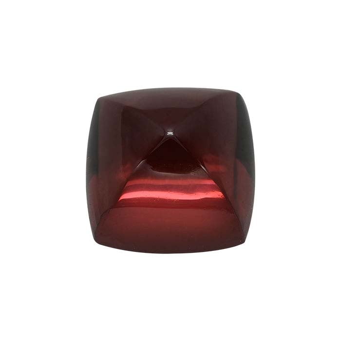 Garnet Cushion Sugarloaf Cabochon
