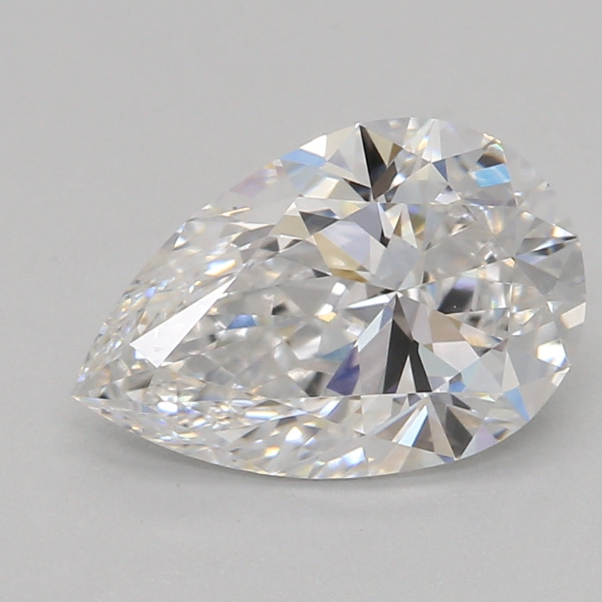 Laboratoriedyrket diamant 1,04 ct, pære, E, VVS2