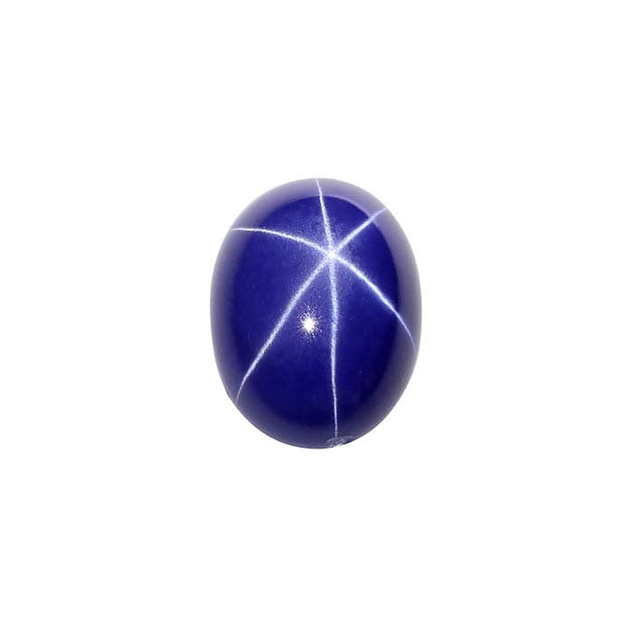 Lab-Grown Star Sapphire Oval Cabochon