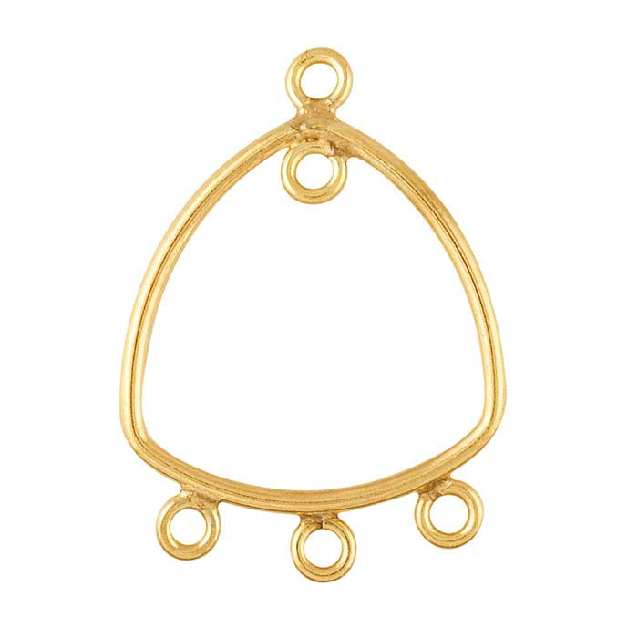 مكون مثلث مستطيل مملوء بالذهب الأصفر 14/20