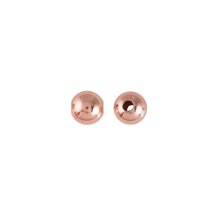 14/20 Rose Gold-Filled Round Seamless Bead