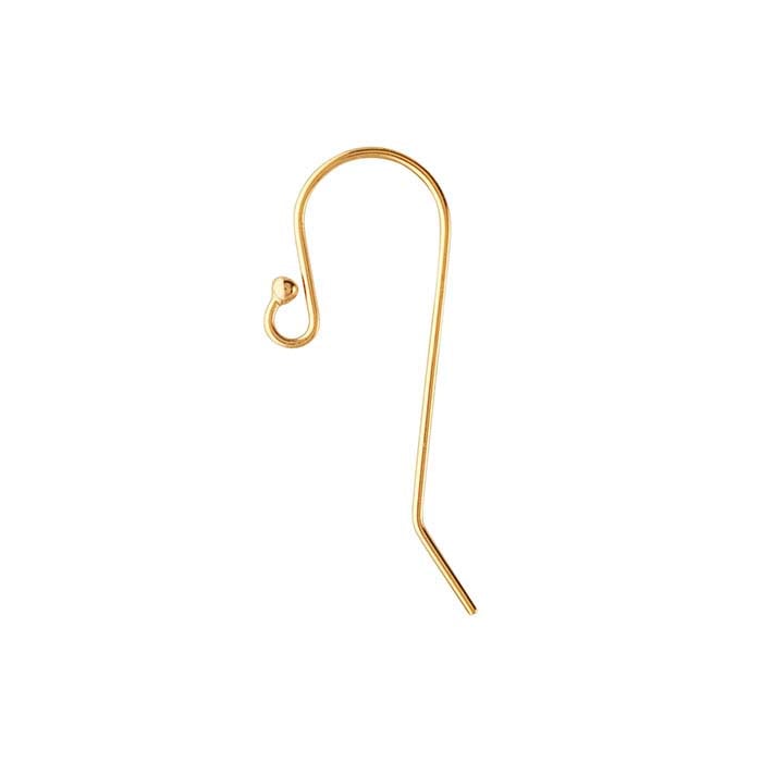 14/20 Yellow Gold-Filled Ear Wire with Loop and Ball End