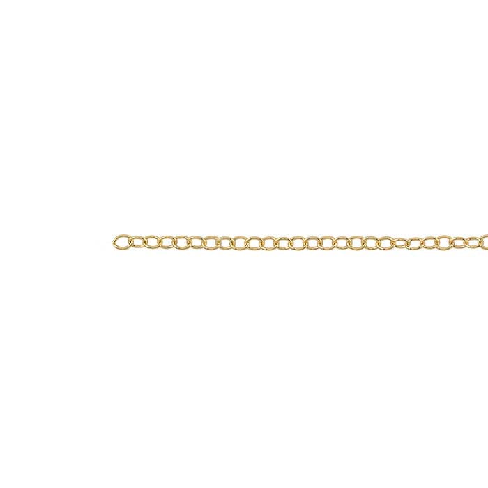 18K Yellow Gold Oval Cable Chain