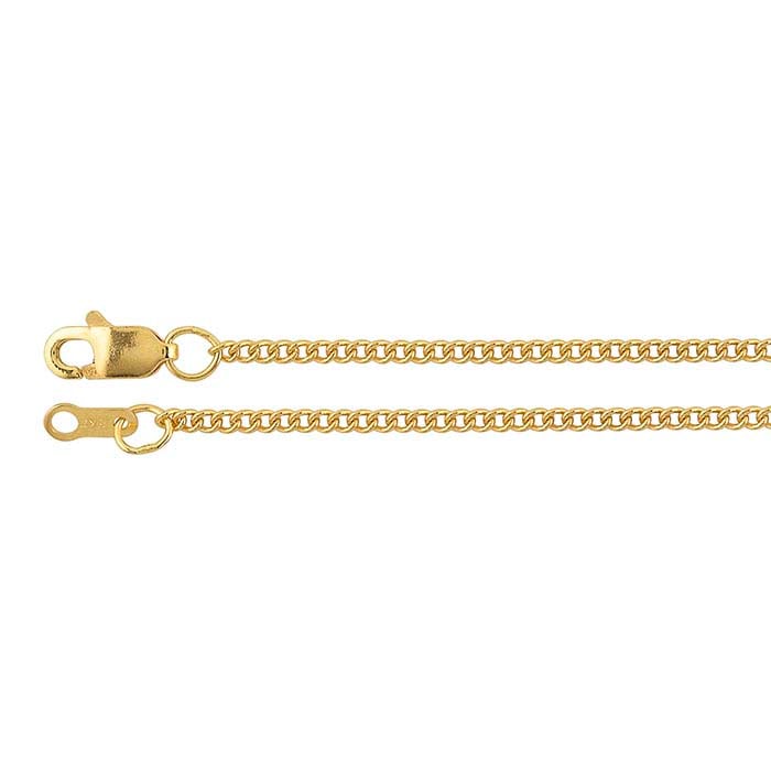 18K Yellow Gold Curb Chain