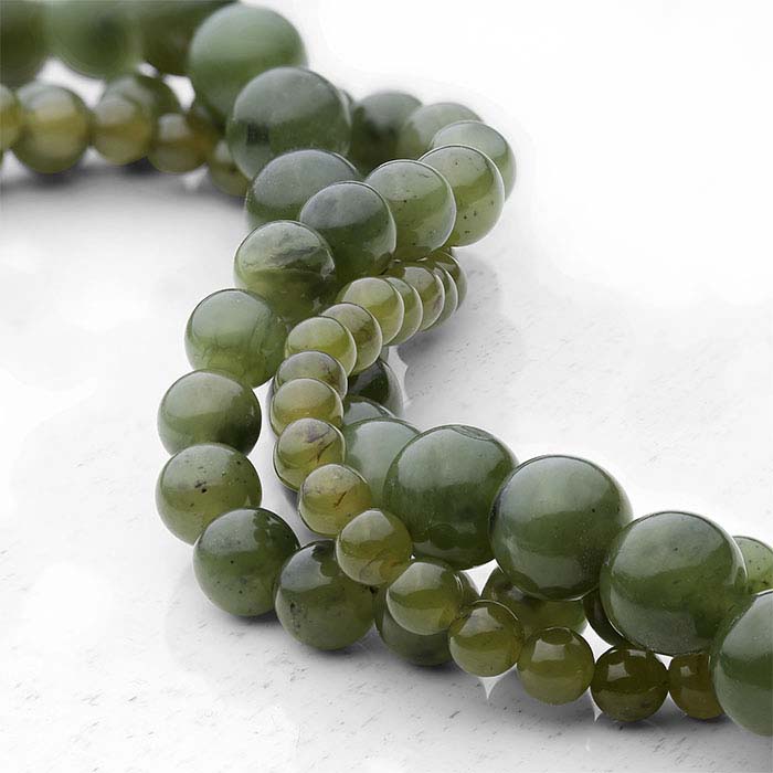 Jade 8 mm Rund Pärlsträng