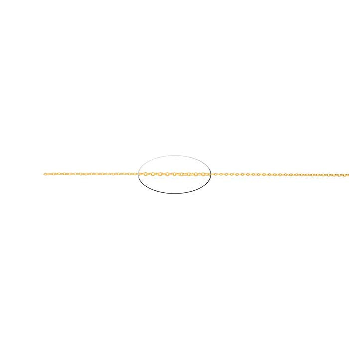 14K Yellow Gold Oval Cable Chain