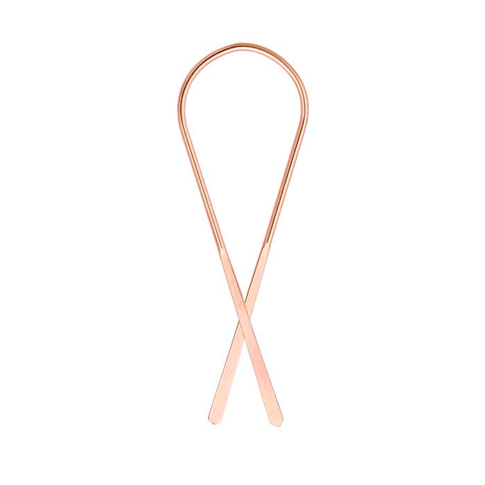 14/20 Rose Gold-Filled Flattened "Ribbon" Ear Wire