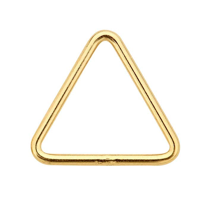 14/20 Yellow Gold-Filled Triangle Closed Ring