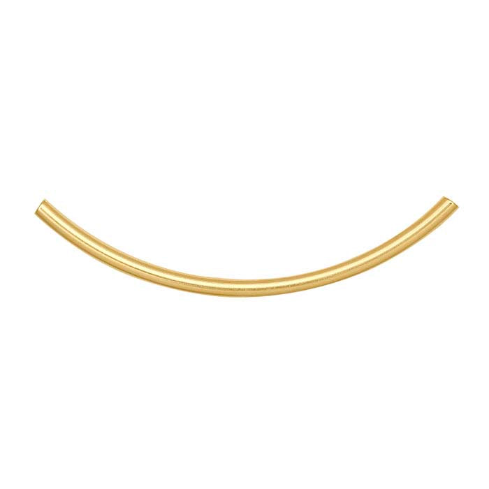 14/20 Yellow Gold-Filled Curved Tube Bead