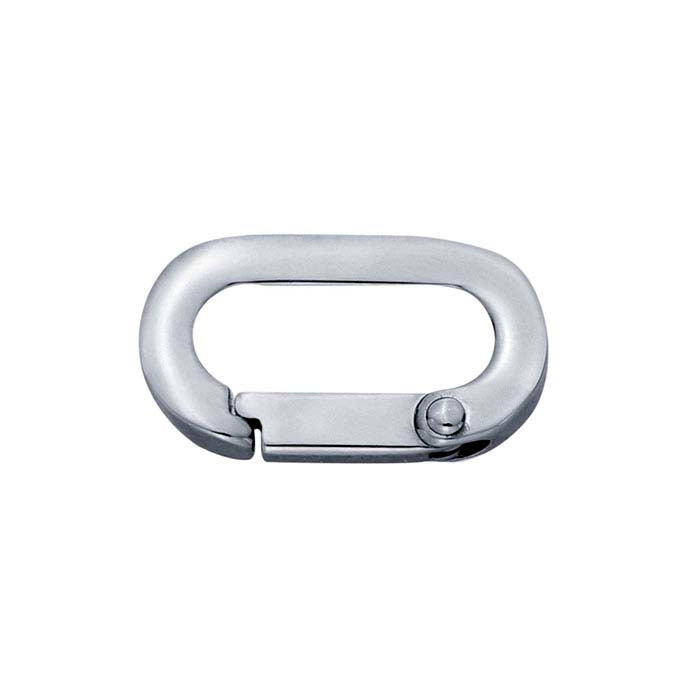 Stainless Steel Oval Push Clasp