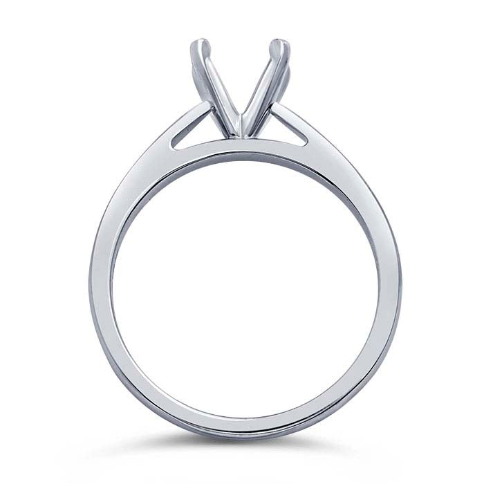 حامل خاتم خطوبة دائري بوزن 1 قيراط من البلاتين