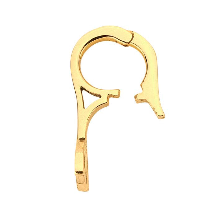 Ενισχυτικό Κολιέ με Μεντεσέ από Κίτρινο Χρυσό 14Κ με Ανθικό Σχέδιο