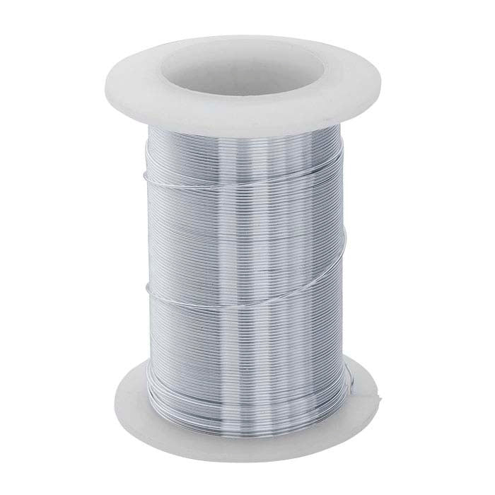 Beadsmith® Wire Elements Sølvfarvet Rundt Hobbytråd, 0,51 mm, 1/2-Hård