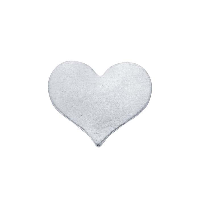 .999 Fine Silver 11 x Heart Stamping, 0.40mm