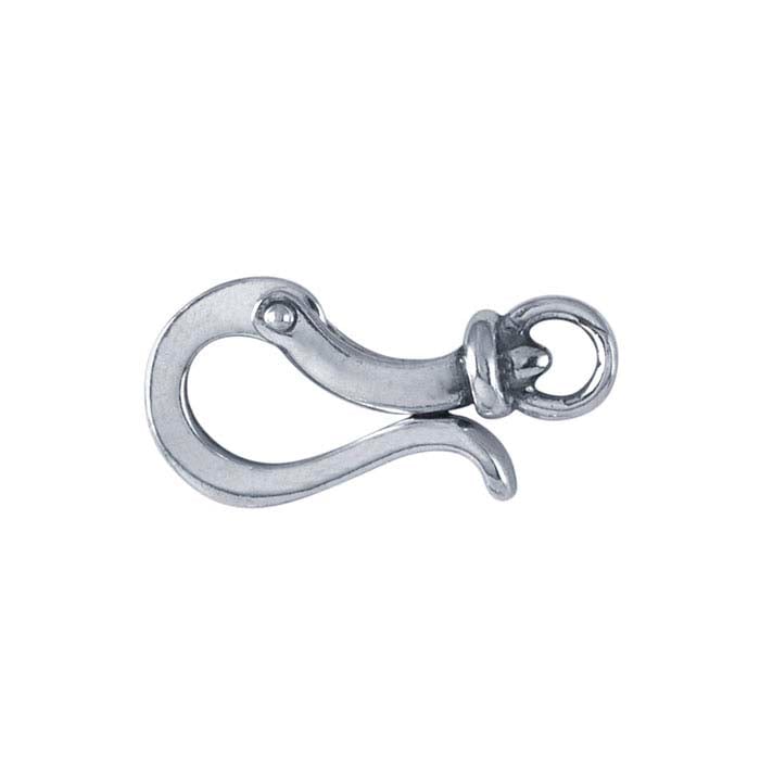 Sterlingsølv hængslet lås, kun krog