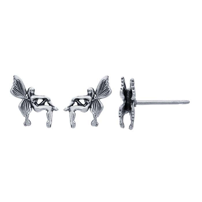 Sterling Silver Fairy Post Earring