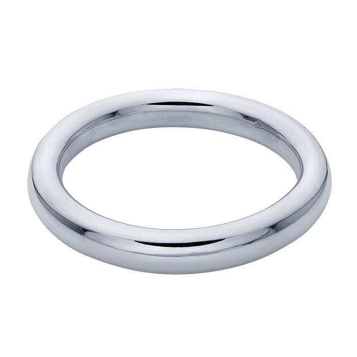 Sterling Silver Hollow Round Bangle Bracelet