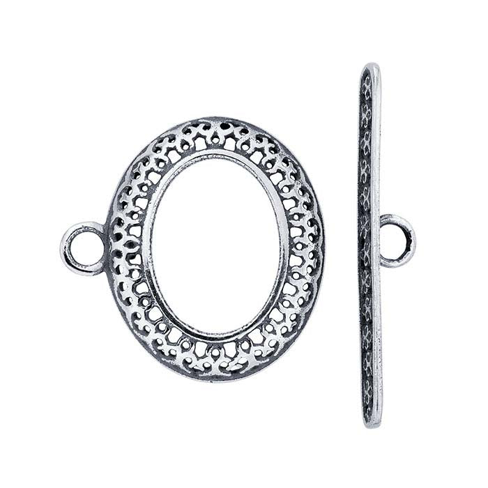 Chiusura a T in Argento Sterling 19,5 x 19,5 mm