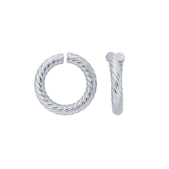 Stainless Steel 8mm Round Twist-Wire Jump Ring