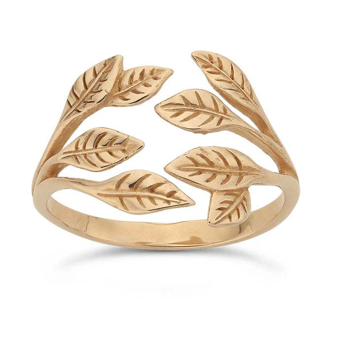 خاتم عنقود أوراق البرونز، قابل للتعديل