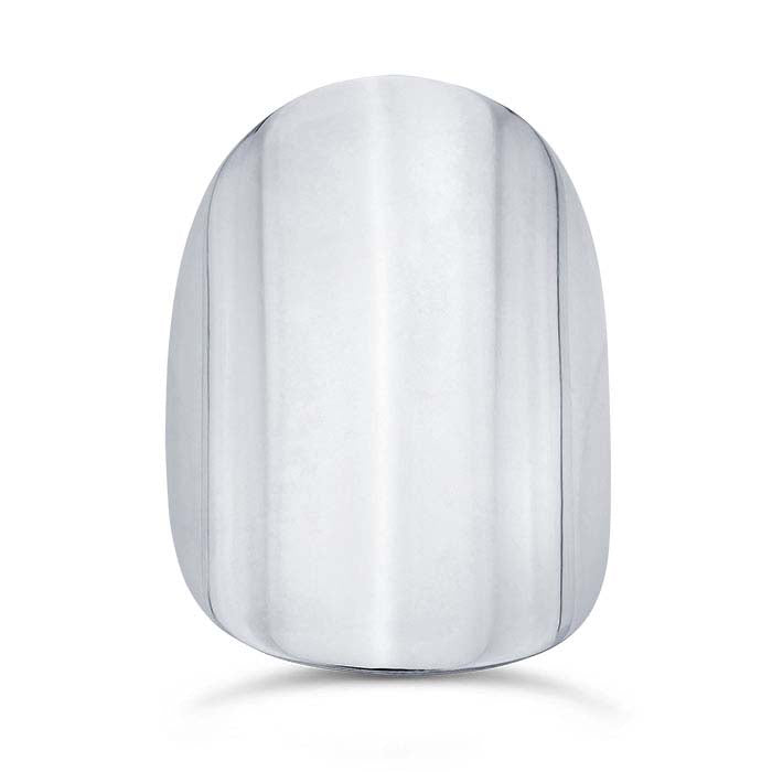 Sterling Silver Shiny Saddle Ring